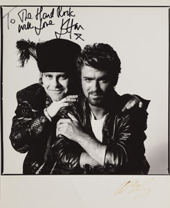 Lot #686 Elton John and George Michael