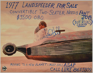 Lot #829  Star Wars: Mark Hamill - Image 1