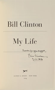 Lot #201 Bill and Hillary Clinton - Image 1
