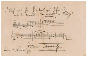Lot #559 Johann Strauss