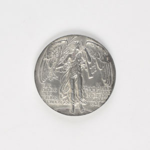 Lot #3015  London 1908 Summer Olympics Pewter Participation Medal