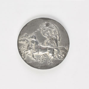 Lot #3015  London 1908 Summer Olympics Pewter Participation Medal - Image 2