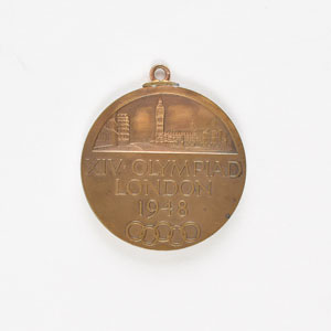 Lot #3061  London 1948 Summer Olympics Participation Medal - Image 2