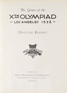 Lot #3047  Los Angeles 1932 Summer Olympics VIP Official Report - Image 2