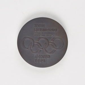 Lot #3082  Tokyo 1964 Summer Olympics Copper Participation Medal - Image 2
