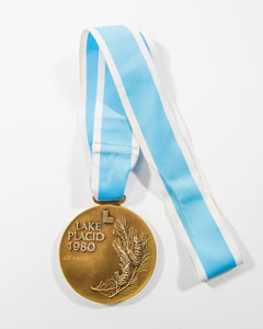 Lot #3100  Lake Placid Winter Olympics 1980 Bronze Winner's Medal - Image 5