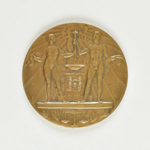 Lot #3038  Amsterdam 1928 Summer Olympics Bronze Participation Medal