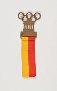 Lot #3053  Berlin 1936 Summer Olympics Press Badge - Image 2