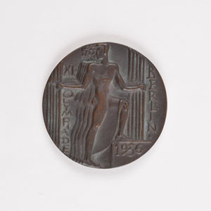 Lot #3054  Berlin 1936 Summer Olympics Bronze Participation Medal - Image 1