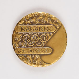 Lot #3121  Nagano 1998 Winter Olympics Bronze Participation Medal - Image 1