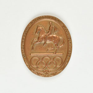 Lot #3070  Stockholm 1956 Summer Olympics Bronze Participation Medal - Image 1