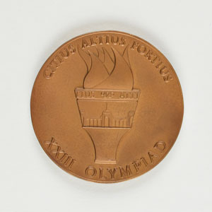 Lot #3105  Los Angeles 1984 Summer Olympics Bronze Participation Medal - Image 2