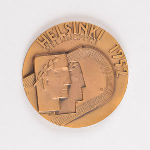 Lot #9569  Helsinki 1952 Summer Olympics Bronze Participation Medal - Image 1