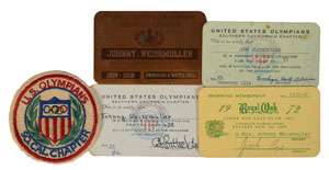 Lot #3150 Johnny Weissmuller's Olympic Membership