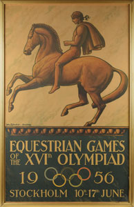 Lot #3069  Stockholm 1956 Summer Olympics Poster - Image 1