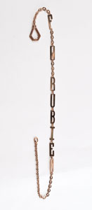 Lot #3041 Frederick Rubien's Watch Fob and Letter from Douglas MacArthur - Image 1
