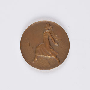 Lot #3060  St. Moritz 1948 Winter Olympics Bronze Participation Medal - Image 2