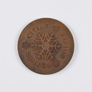 Lot #3063  Oslo 1952 Winter Olympics Copper Participation Medal - Image 2