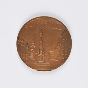 Lot #3080  Innsbruck 1964 Winter Olympics Bronze Participation Medal - Image 2
