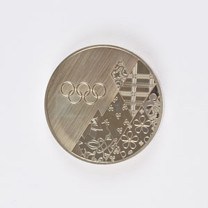 Lot #8504  Sochi 2014 Winter Olympics Steel Participation Medal - Image 2