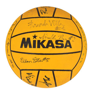 Lot #3125  Sydney 2000 Summer Olympics Signed Water Polo Ball - Image 1