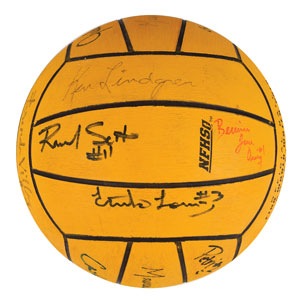Lot #3125  Sydney 2000 Summer Olympics Signed Water Polo Ball - Image 4