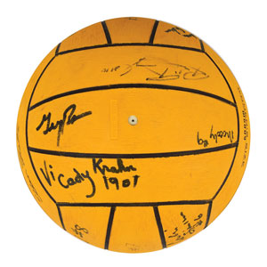 Lot #3125  Sydney 2000 Summer Olympics Signed Water Polo Ball - Image 5