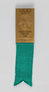 Lot #909  Moscow 1980 Summer Olympics IOC Participation Badge - Image 1
