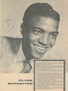 Lot #620 Clyde McPhatter - Image 1