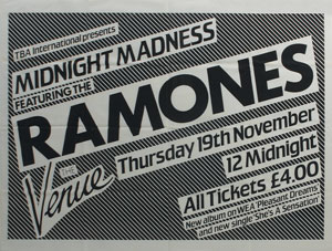 Lot #7334  Ramones 1981 London Poster - Image 1
