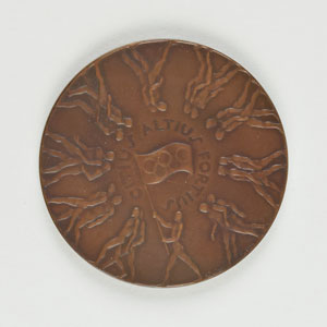 Lot #895  Melbourne 1956 Summer Olympics Bronze Participation Medal - Image 2