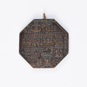 Lot #883  St. Louis 1904 Summer Olympics Official's Participation Medal - Image 2