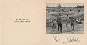 Lot #295  Queen Elizabeth II and Prince Philip - Image 1