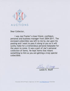 Lot #869 Joe Frazier - Image 3