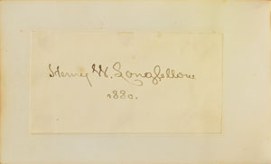 Lot #529 Henry Wadsworth Longfellow - Image 1