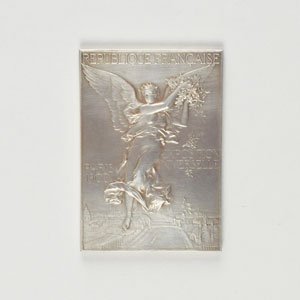 Lot #877  Paris 1900 Summer Olympics Silvered Bronze Winner’s Medal for 'Regates a la Voile' - Image 1