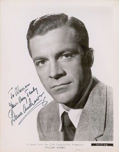 Lot #695 Dana Andrews - Image 1