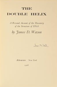 Lot #322  DNA: James D. Watson