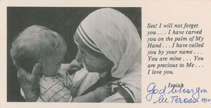 Lot #262  Mother Teresa - Image 1