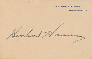 Lot #201 Herbert Hoover - Image 1