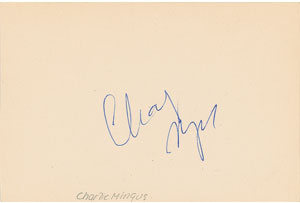 Lot #551 Charles Mingus - Image 1