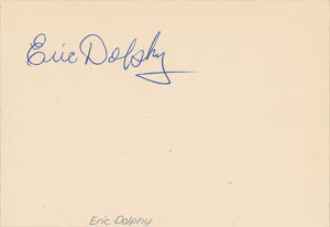 Lot #548 Eric Dolphy