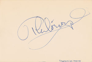 Lot #552 Thelonious Monk - Image 1