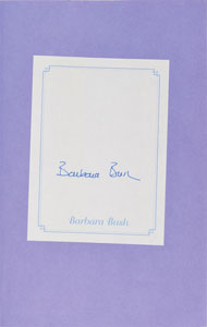 Lot #165 George and Barbara Bush - Image 1