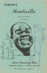 Lot #580 Louis Armstrong - Image 1