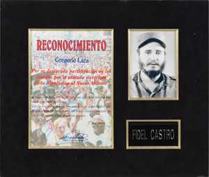 Lot #271 Fidel Castro - Image 1