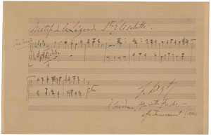 Lot #543 Franz Liszt