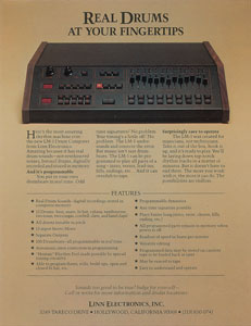 Lot #4021  Prince's Linn LM-1 Electronic Drum Computer Info Packet - Image 2
