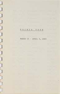 Lot #4035  Prince '1999' Tour Itineraries - Image 4