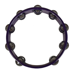 Lot #4043  Prince's Rehearsal-Used 'Purple Rain' Tambourine - Image 1